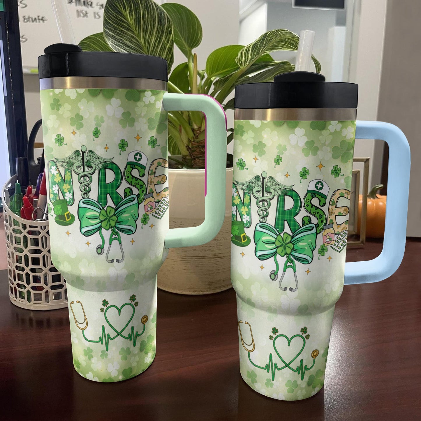 Shineful Tumbler Lucky Nurse Life