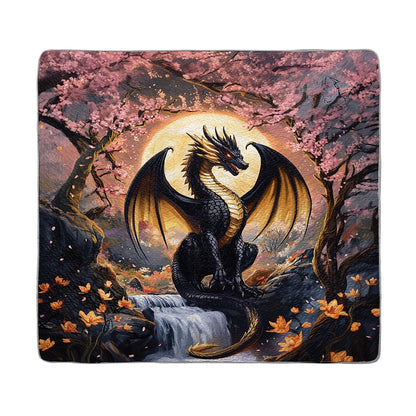 Shineful All Season Quilt 3-Piece Set - Moonlit Majesty Dragon