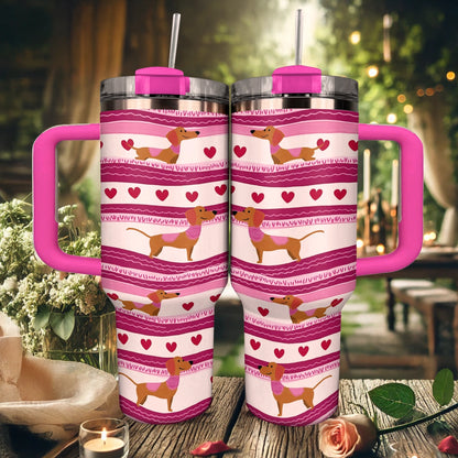 Shineful Tumbler Dachshund Love You Paw-ever