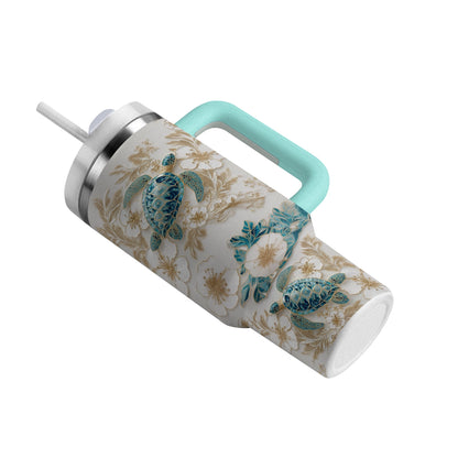 Shineful Tumbler Sea Turtle Bloom