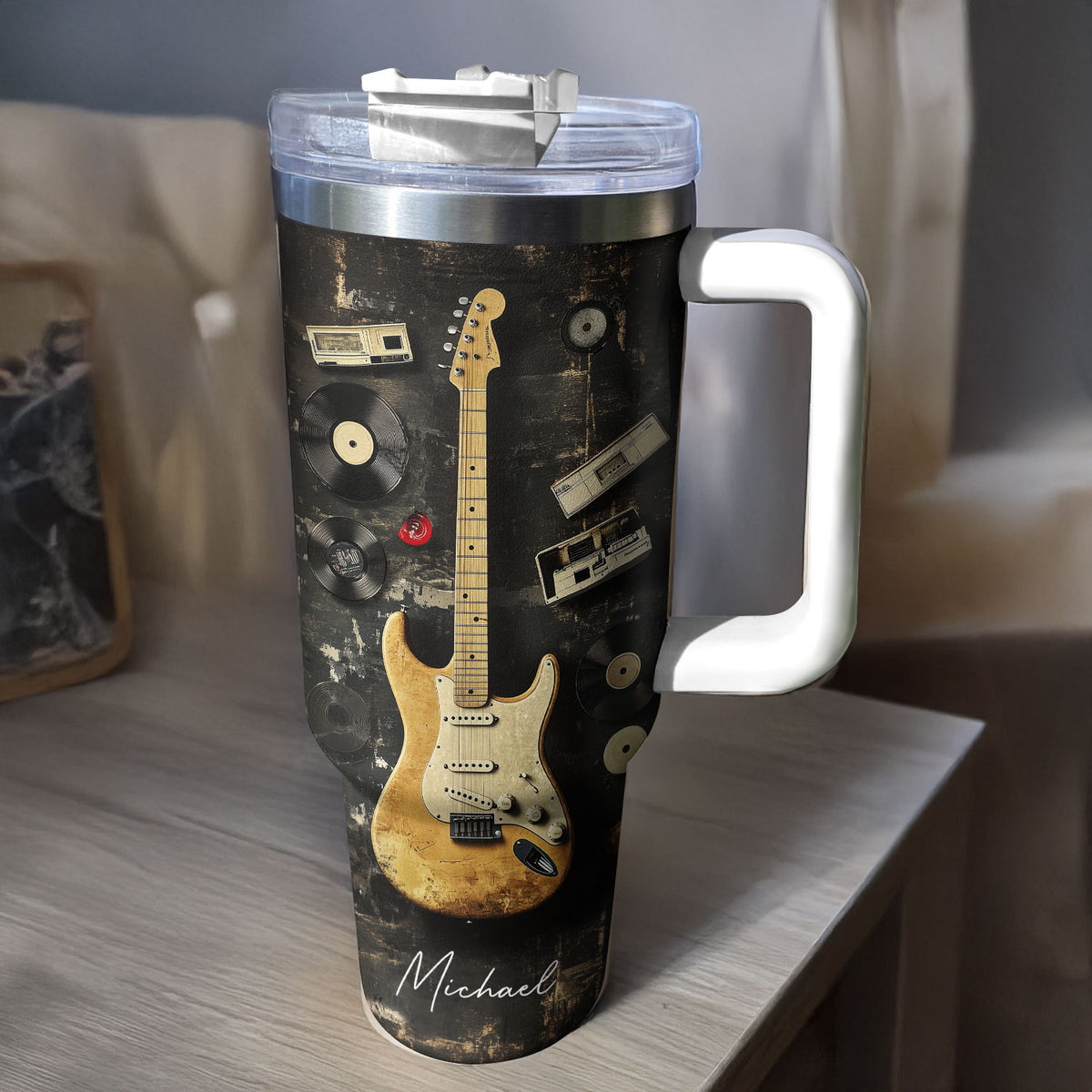 Shineful Tumbler Personalized Retro Rhythm Guitar