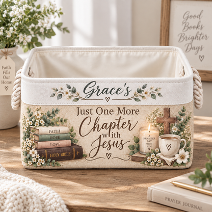 Shineful Personalized Faith Reading Basket
