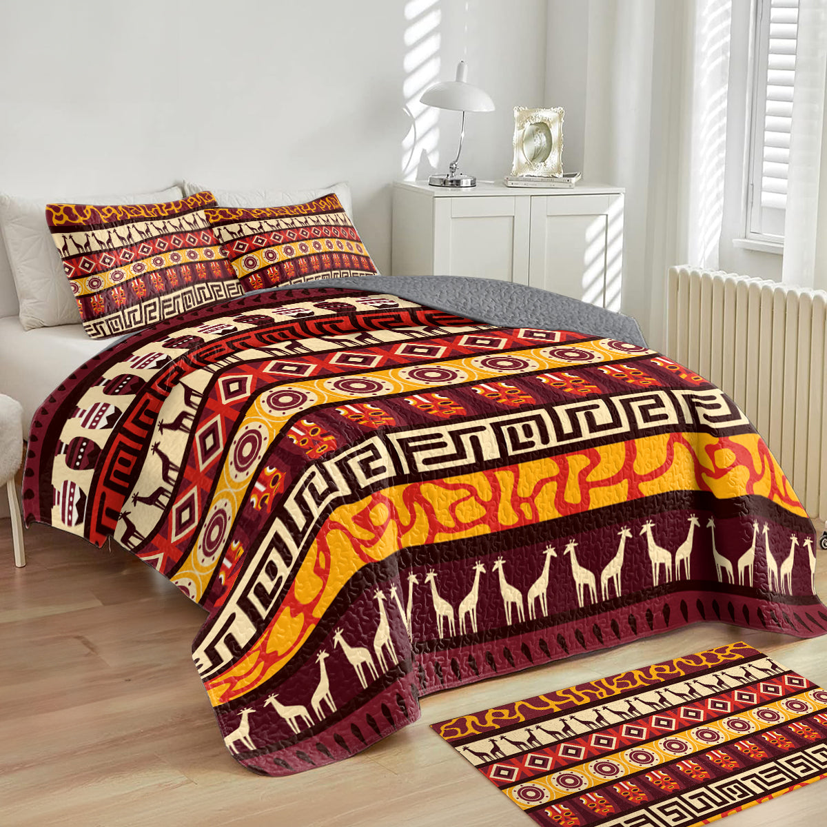 Shineful All Season Quilt 3-Piece Set Savanna Heritage