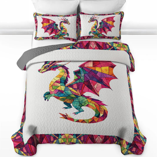 Shineful All Season Quilt 3-Piece Set - Mystic Dragon Dream