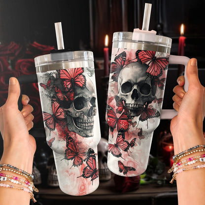 Shineful Tumbler - Eternal Elegance Butterfly Skull