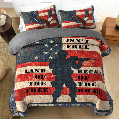 Shineful All Season Quilt 3-Piece Set Freedom's Guardian