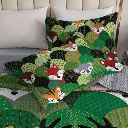 Shineful All Season Quilt 3-Piece Set Woodland Hills Hide & Seek