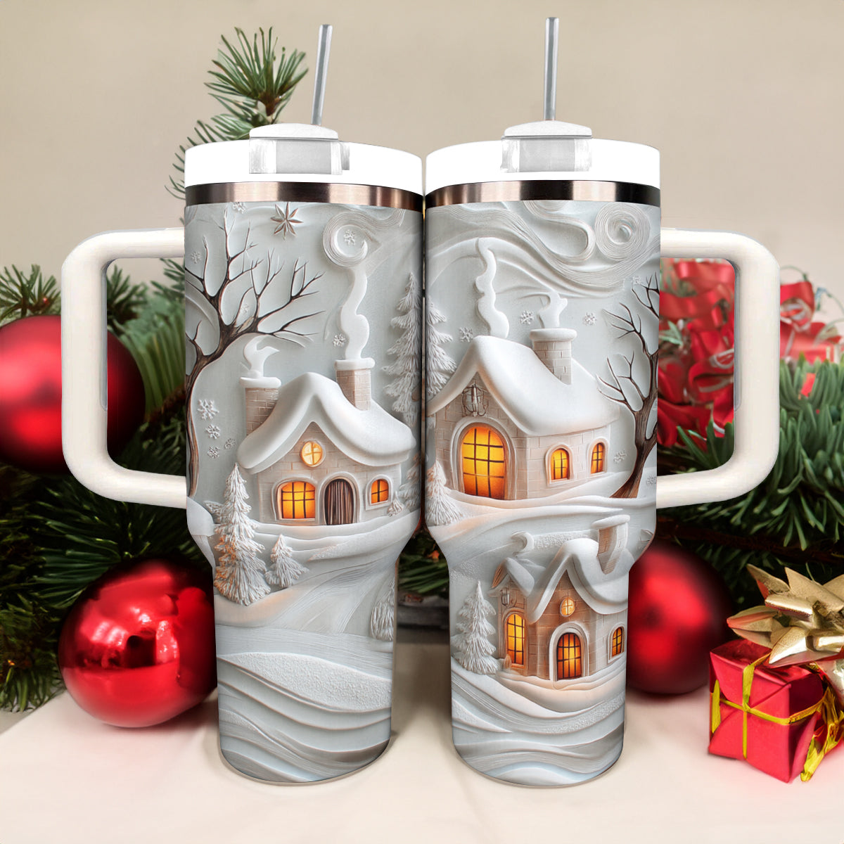 Shineful Glossy Tumbler Snowy Sips