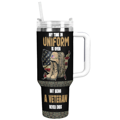 Shineful Tumbler Proud Veteran