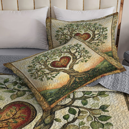 Shineful All Season Quilt 3-Piece Set Tree of Love