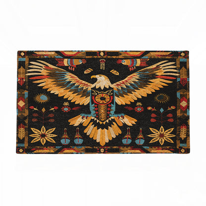 Shineful Tribal Eagle Ultra-Thin Non Skid Floor Mat, Kitchen Rugs