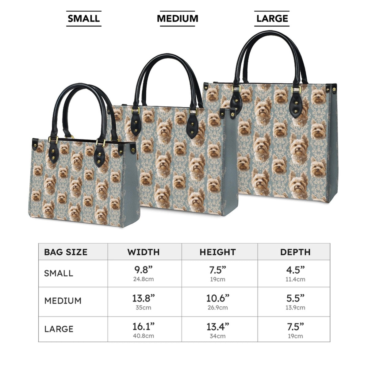 Shineful Leather Bag Yorkie Regal Delight