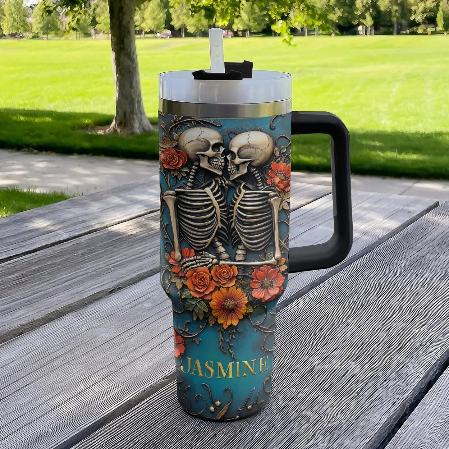 Shineful Tumbler Personalized Undying Romance