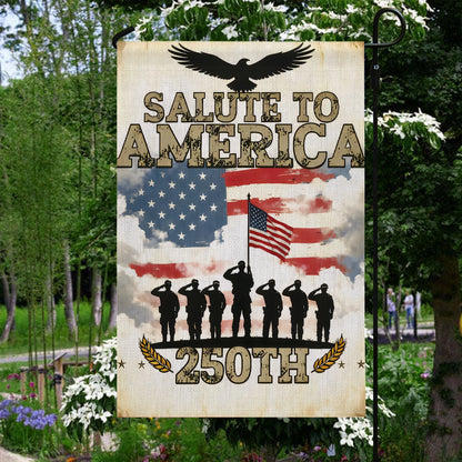 Shineful Gargen Flag 12" x 18" - Salute to America