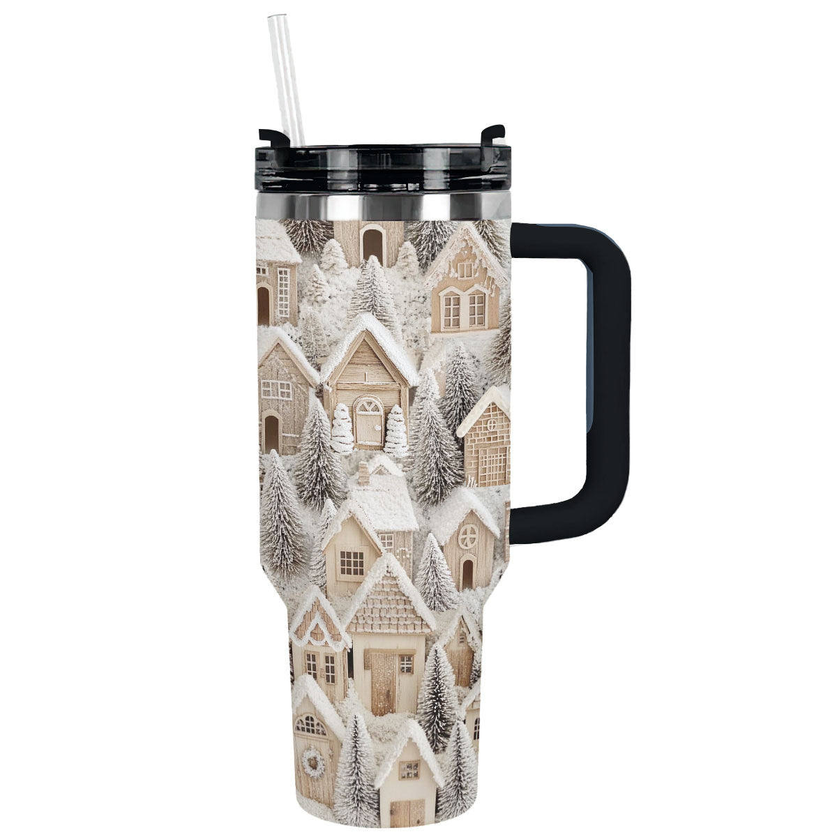 Shineful Glossy Tumbler Snowy Cottage Dreams