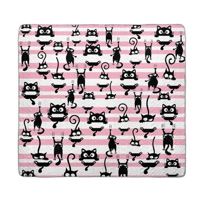 Shineful All Season Quilt 3-Piece Set - Curious Cats