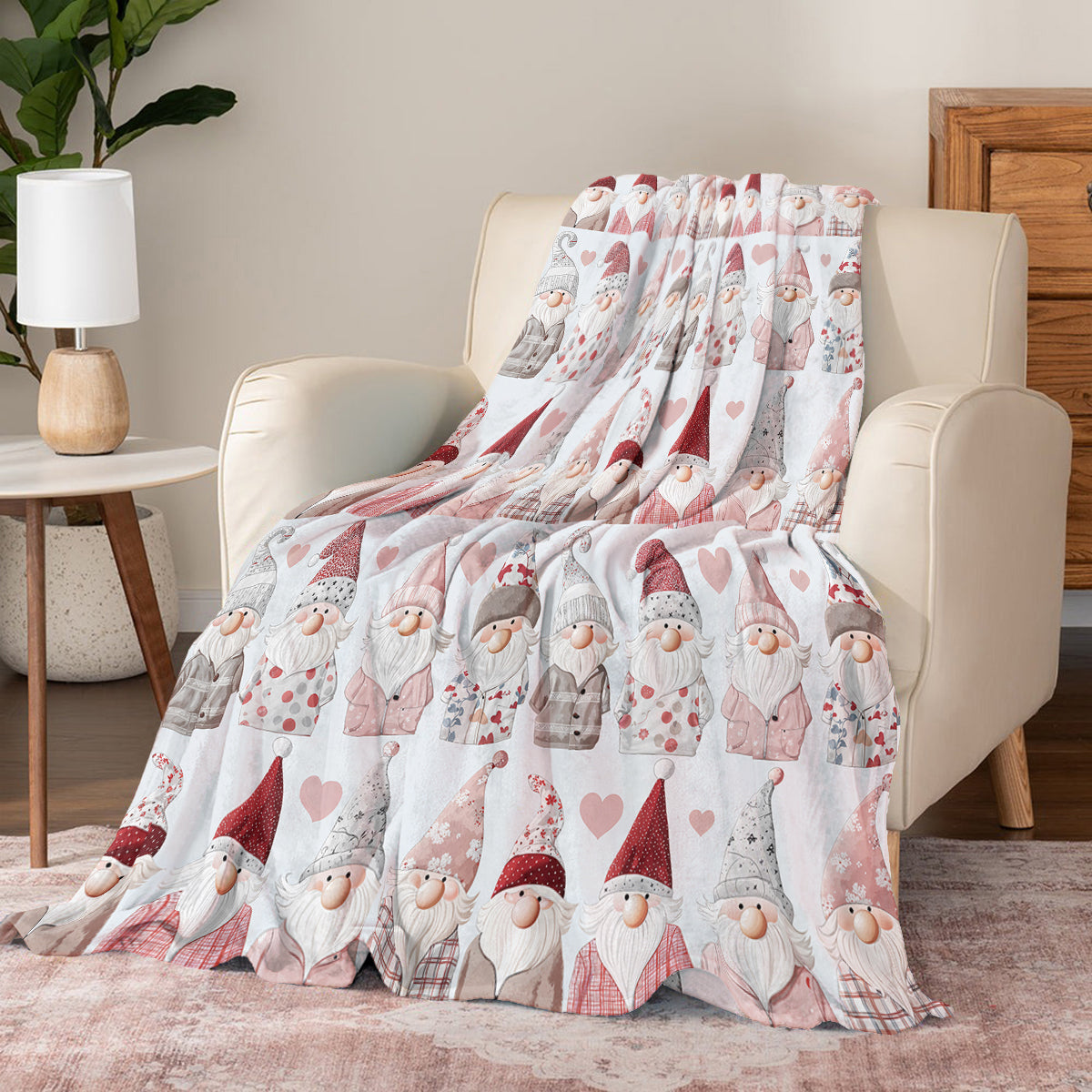 Shineful Fleece Blanket Pretty Gnomes