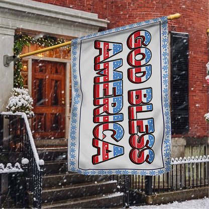Shineful House Flag 30" x 40" - God Bless America