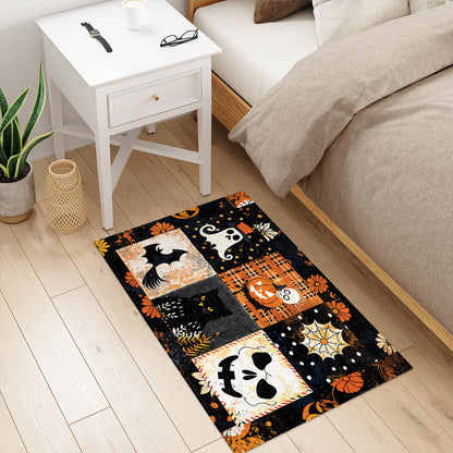 Shineful Spooky Patchwork Ultra-Thin Non Skid Floor Mat, Kitchen Rugs