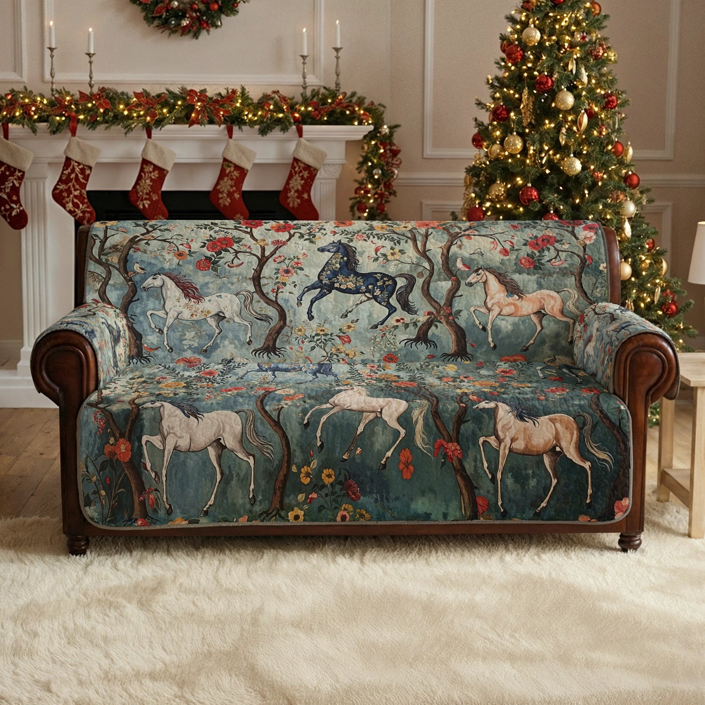 Shineful Sofa Cover Set Mystical Steeds