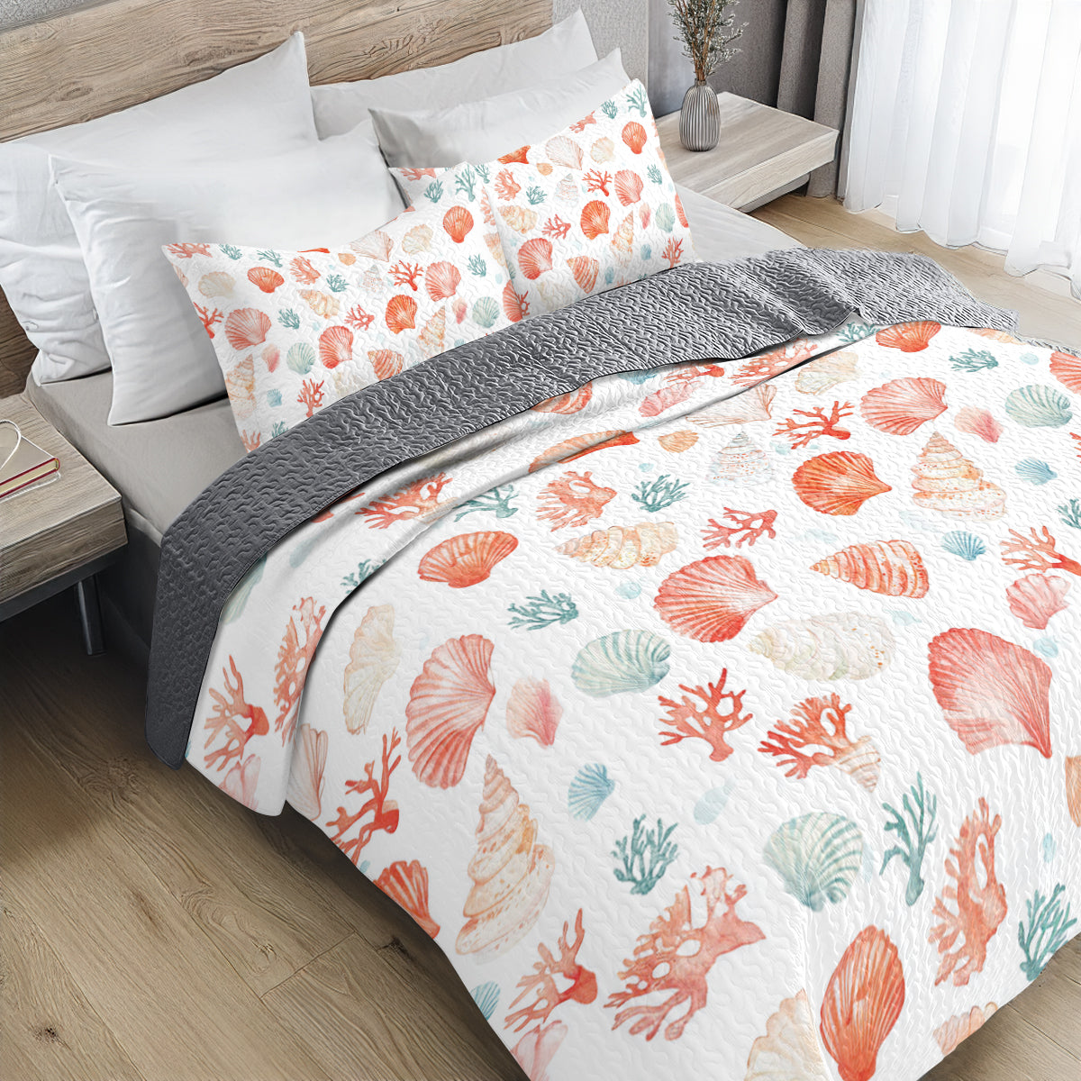 Shineful All Season Quilt 3-Piece Set Undersea Wonders
