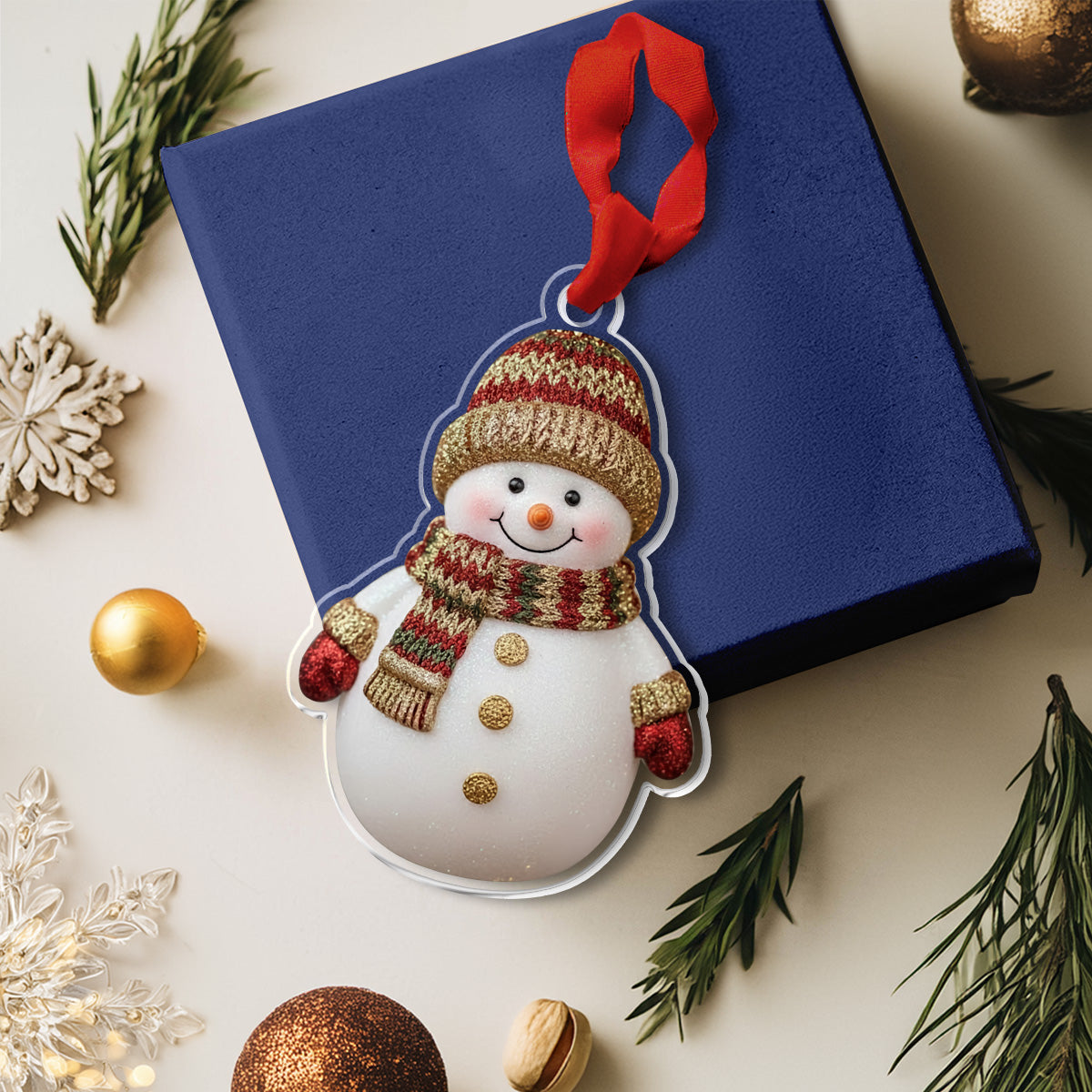 Shineful 2D Acrylic Ornament Frosty Joy Snowman