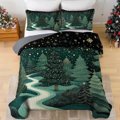 Shineful All Season Quilt 3-Piece Serene Winter