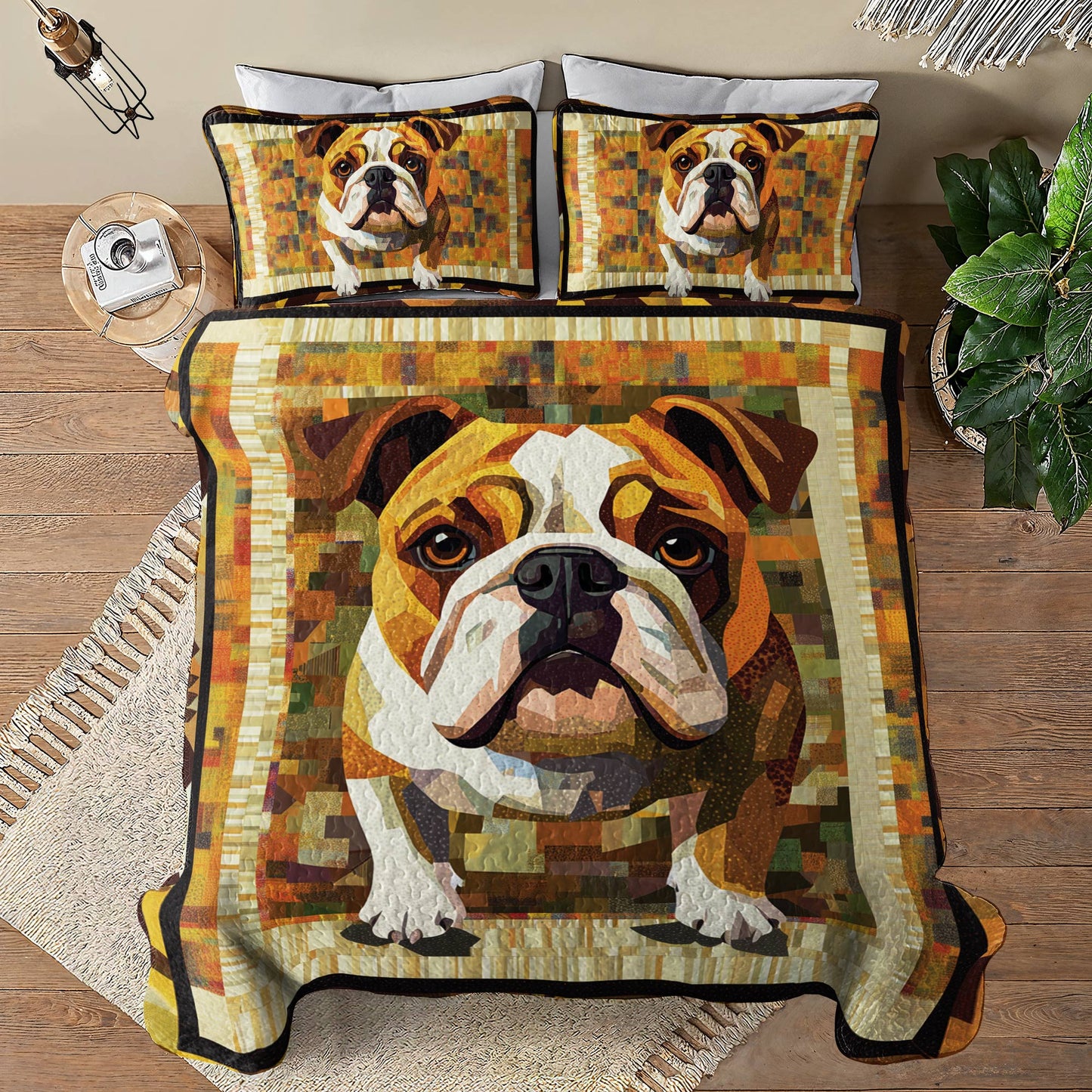 Shineful All Season Quilt 3-Piece Set Frenchie Charm