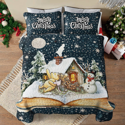 Shineful All Season Quilt 3-Piece Set Winnie Christmas
