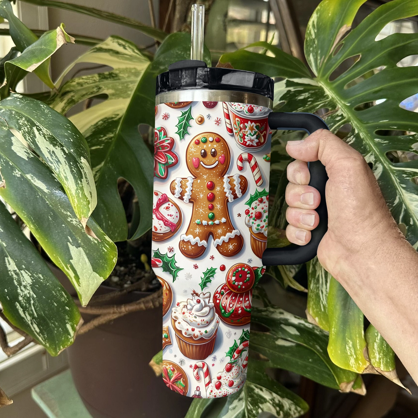 Shineful Tumbler Gingerbread Man Christmas