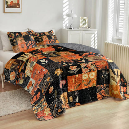Shineful All Season Quilt 3-Piece Set Fall In Love Floral