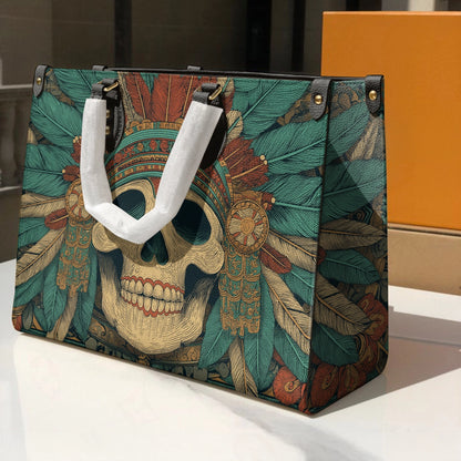 Shineful Leather Bag Emerald War Headdress