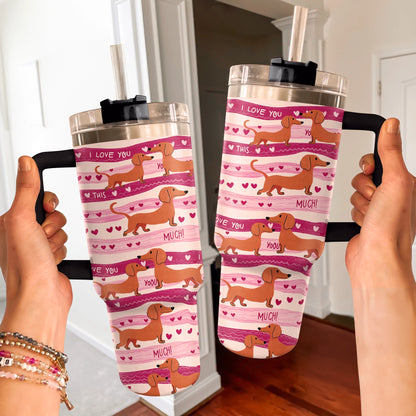 Shineful Tumbler Dachshund Puppy Love Forever