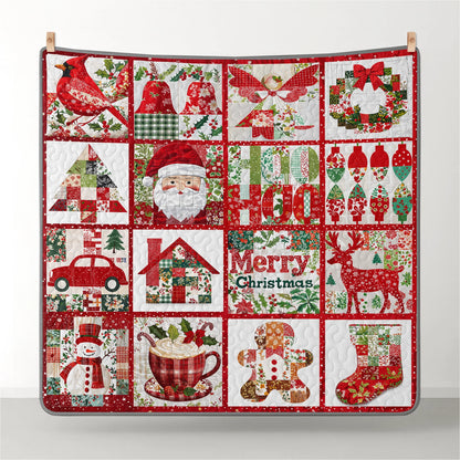 Shineful Quilt 3-Piece Set Merry Christmas