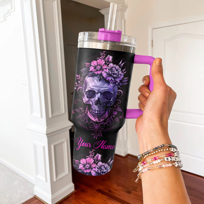 Shineful Tumbler Personalized Skull Gothic Charm