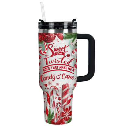 Shineful Glossy Tumbler Sweet Candy Cane Christmas