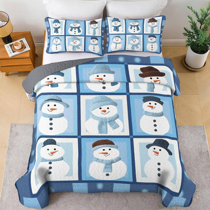 Shineful All Season Quilt 3-Piece Set - Frosty Friends