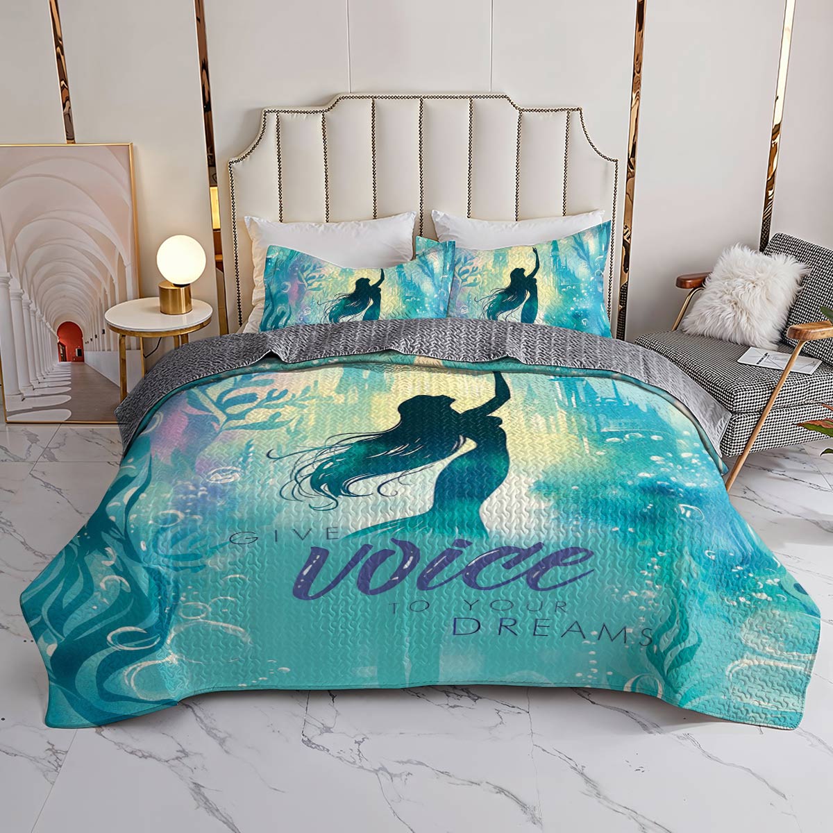 Shineful All Season Quilt 3-Piece Set Give Voice