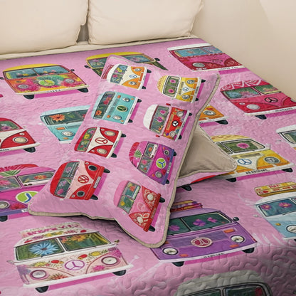 Shineful All Season Quilt 3-Piece Set - Happy Camp Van