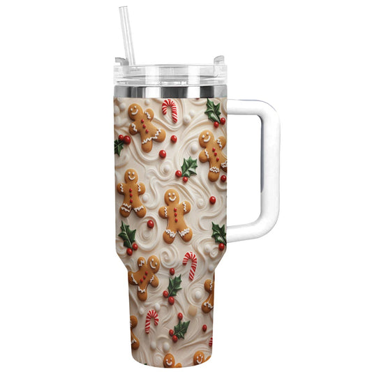 Shineful Glossy Tumbler Gingerbread Man