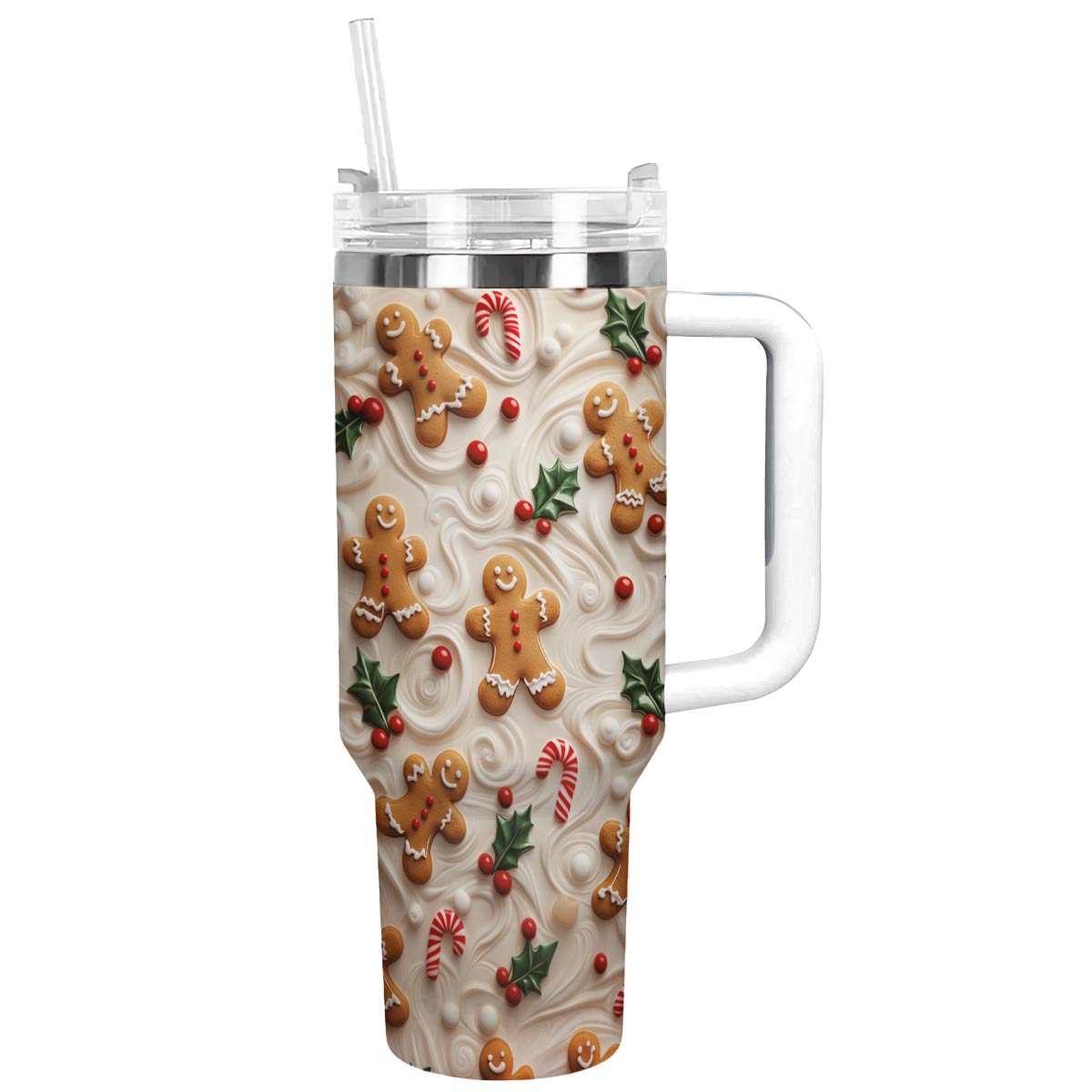 Shineful Glossy Tumbler Gingerbread Man