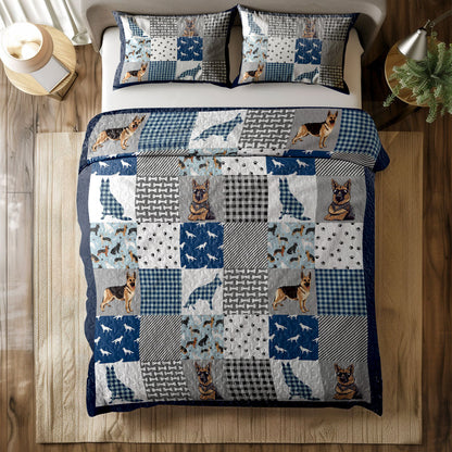 Shineful All Season Quilt 3-Piece Set Winter Woof