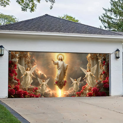 Shineful Garage Door Banner Decoration Heavenly Ascension