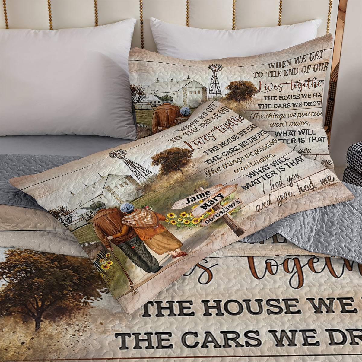 Shineful All Season Quilt 3-Piece Set Personalized I Had You And You Had Me