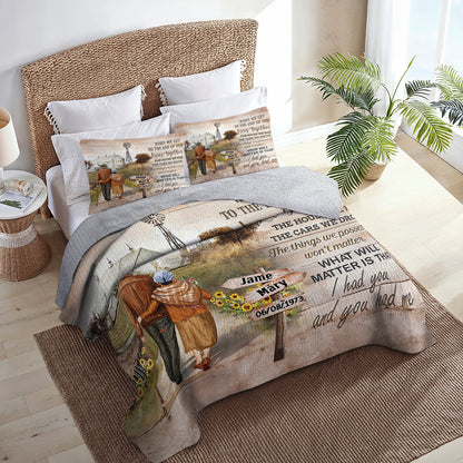 Shineful All Season Quilt 3-Piece Set Personalized I Had You And You Had Me