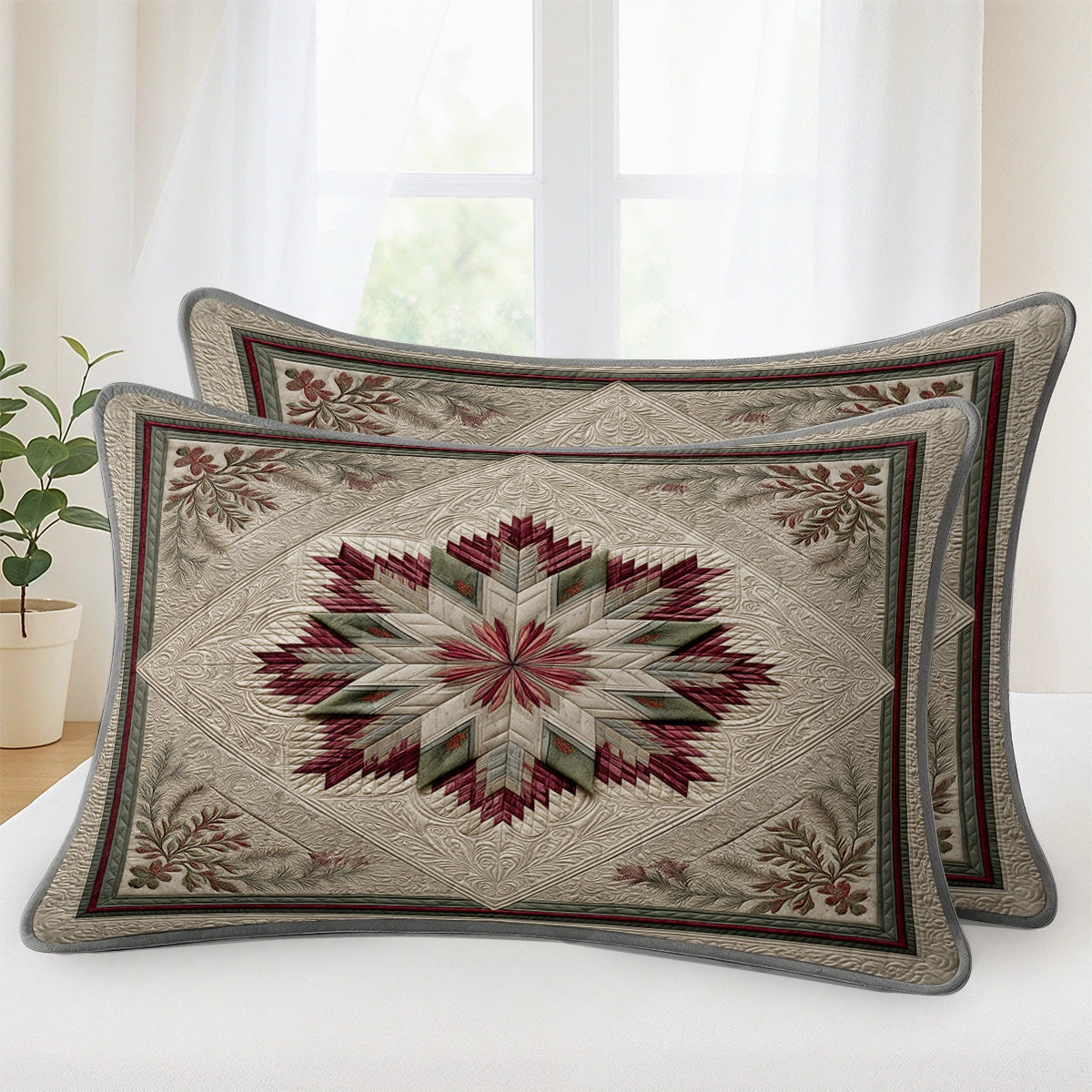 Shineful All Season Quilt 3-Piece Set Winter Star Heirloom