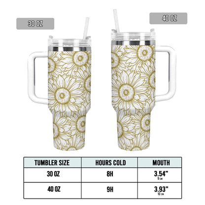 Shineful Tumbler Golden Sunflower Grace