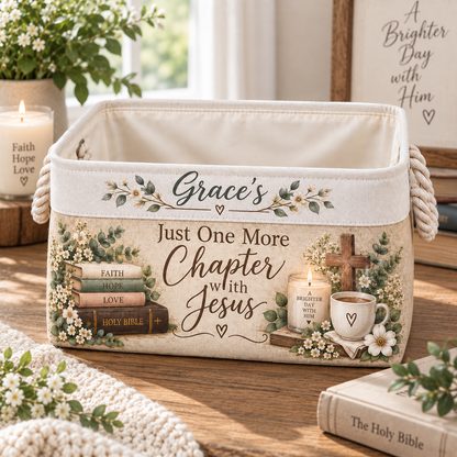 Shineful Personalized Faith Reading Basket