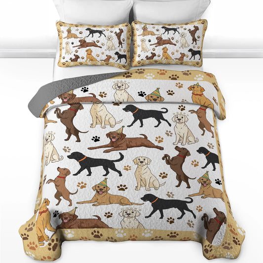 Shineful All Season Quilt 3-Piece Set - Labrador Adventures
