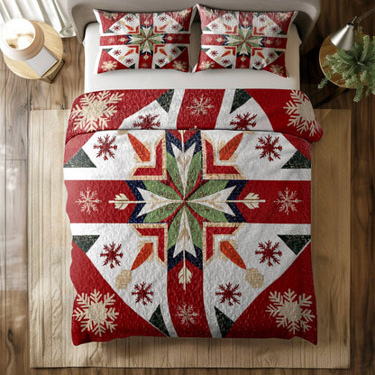 Shineful All Season Quilt 3-Piece Set Merry Christmas